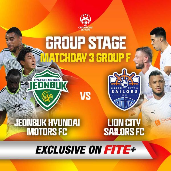 AFC Champions League 2023 24 Jeonbuk Hyundai Motors FC Vs Lion City